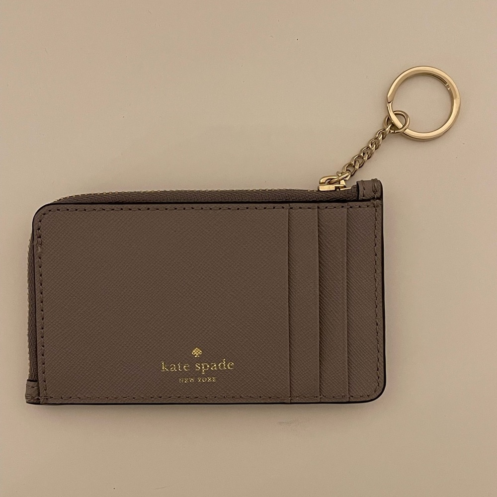 Kate Spade Owl Poppy Star Bright Cityscape Keychain Cardholder Wallet - Picture 4 of 5